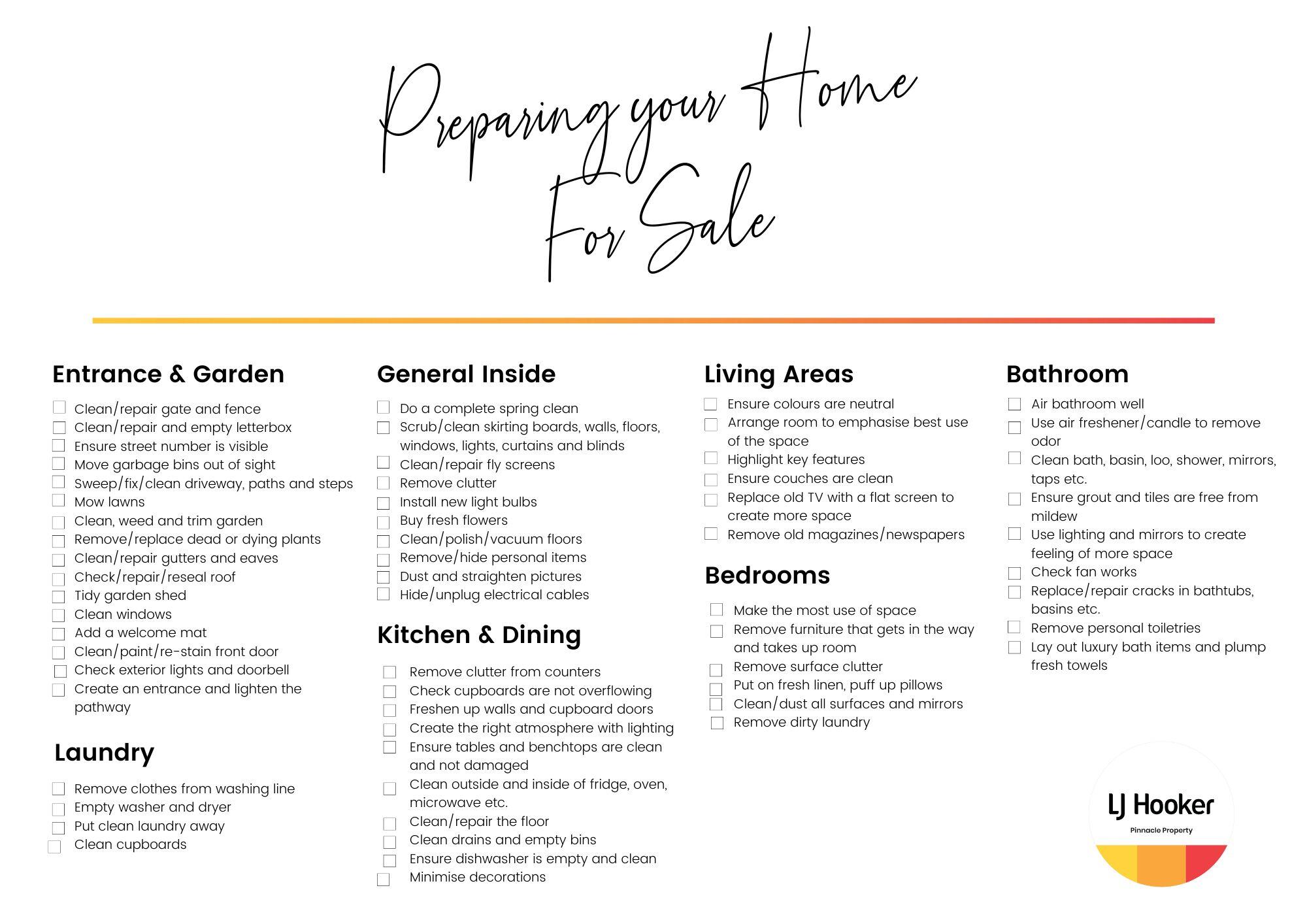 Preparing your Home For Sale